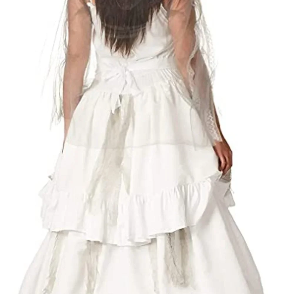 Women's Deluxe Forum Novelties Victorian Ghost Bride Outfit- - Picture 3 of 3